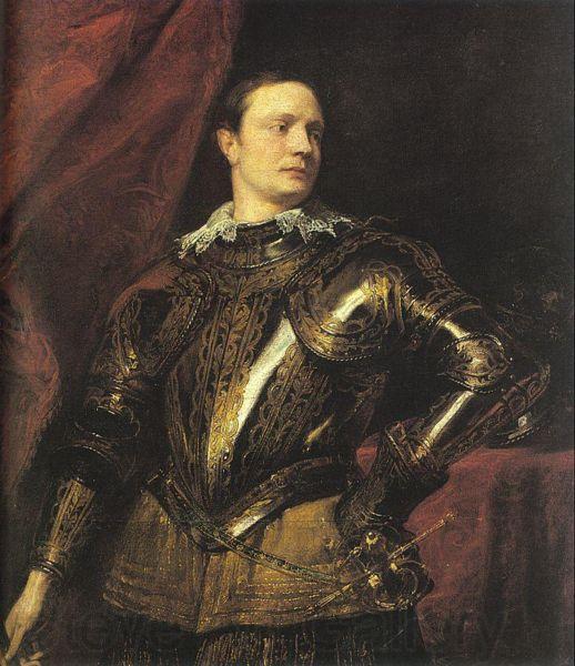 Anthony Van Dyck Portrait of a Young General Norge oil painting art